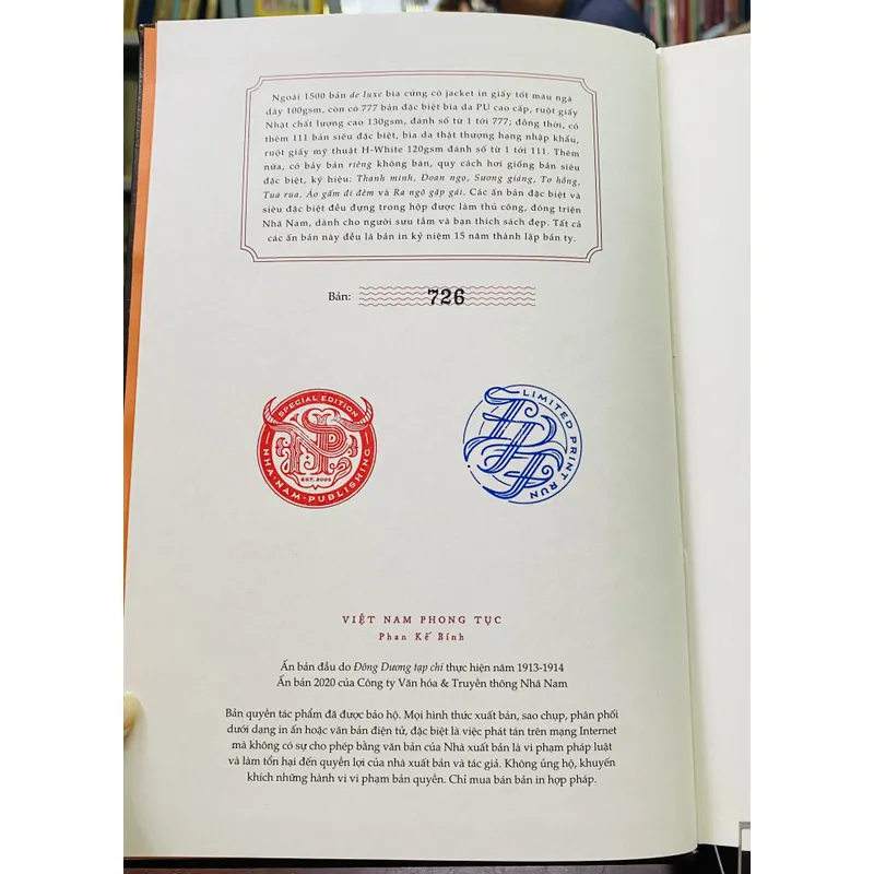 VIỆT NAM PHONG TỤC - PHAN KẾ BÍNH 611363