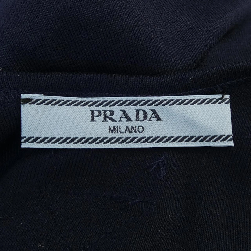 Áo tank cotton có ren logo tam giác PRADA 39603 SOOO 10Z0 627663