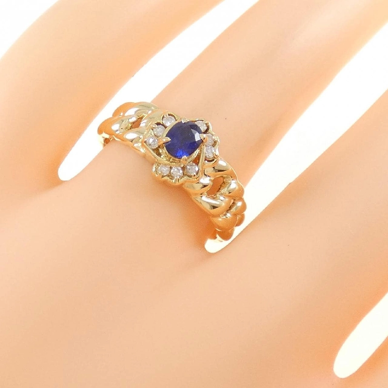 Nhẫn Sapphire K18YG 0.20CT - Hàng hiệu Chính hãng 859726
