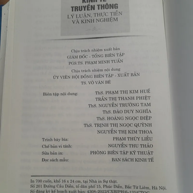 KINH TẾ TRUYỀN THÔNG LÝ LUẬN THỰC TIỄN VÀ KINH NGHIỆM 761489