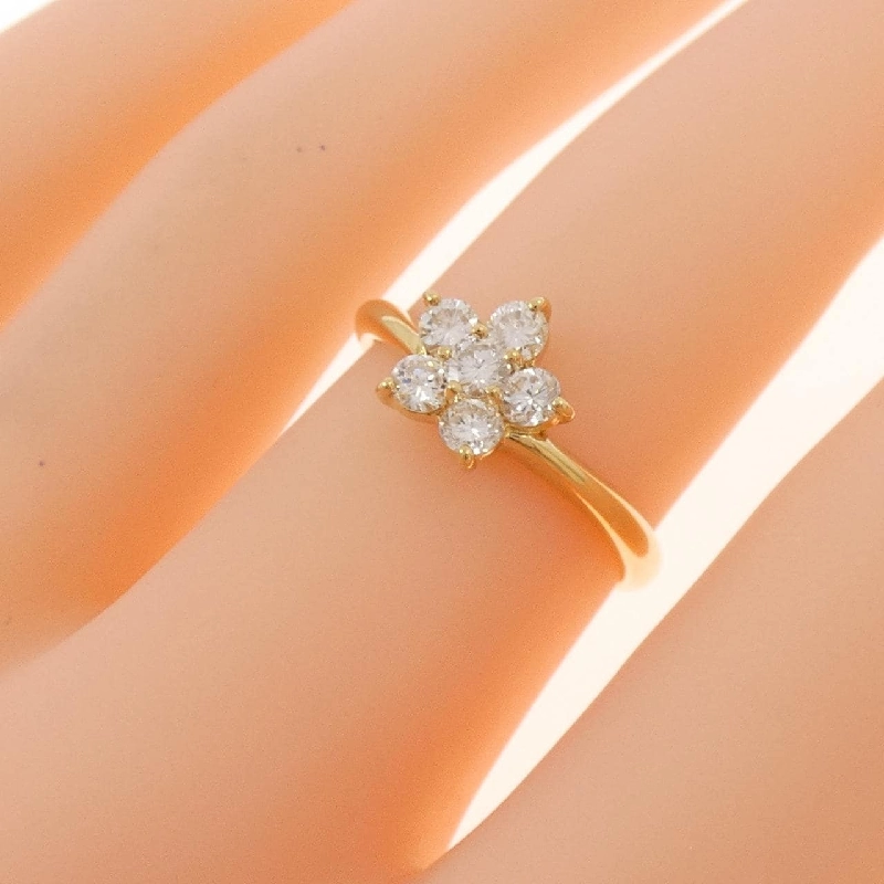 Nhẫn kim cương hoa K18YG 0.50CT 667266