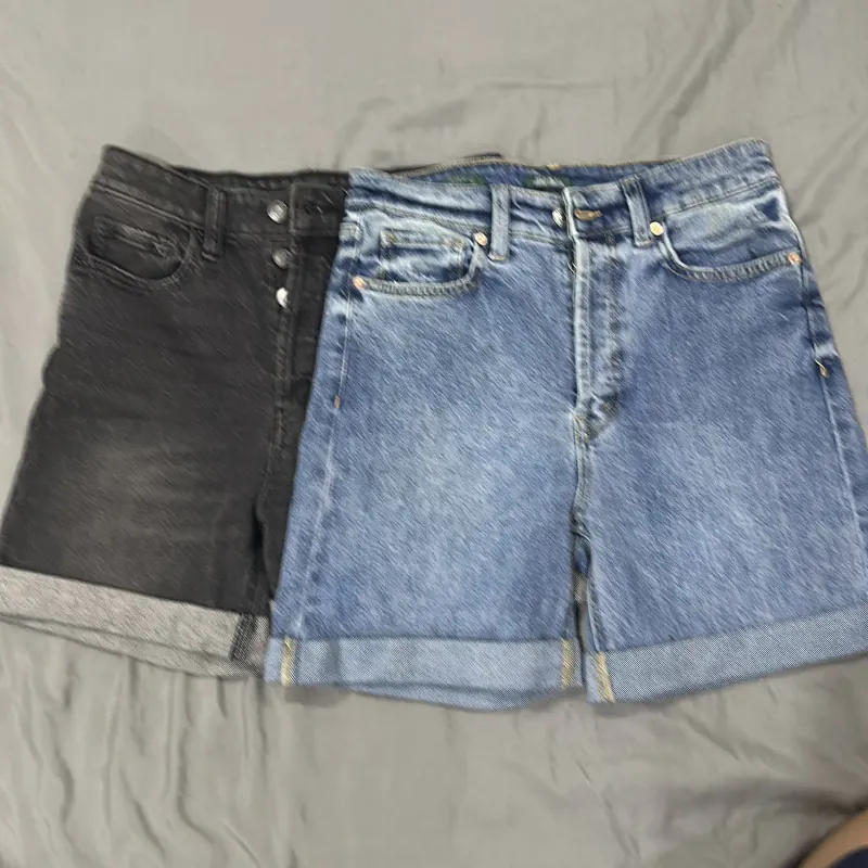 Quần short jean lưng cao VNXK, chất thun co dãn, size 0 1002705