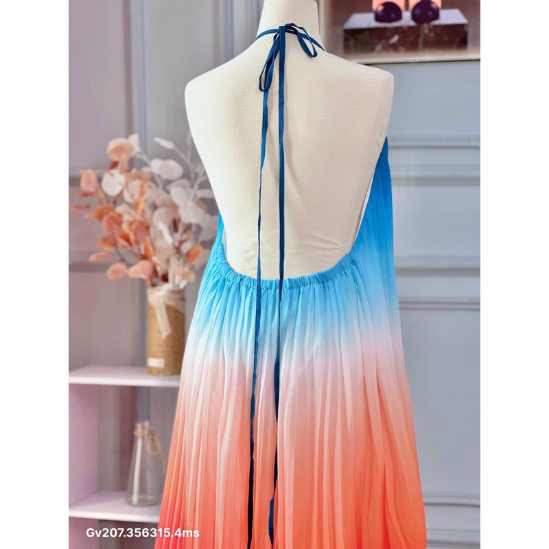 Đầm maxi loang , chất lụa chiffon 138849