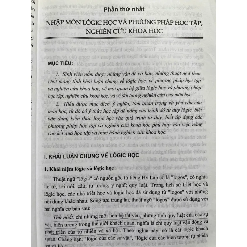 GIÁO TRÌNH LOGIC HỌC VÀ PHƯƠNG PHÁP HỌC TẬP,NGHIÊN CỨU KHOA HỌC 702197