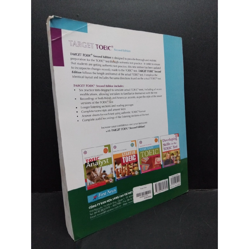 [Phiên Chợ Sách Cũ] Target Toeic second Edition, dơ không đĩa CD2016 2303 421186