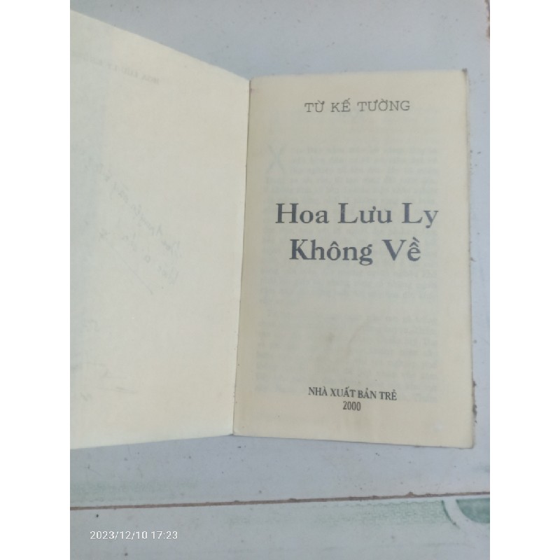 HOA LƯU LY KHÔNG VỀ 25471