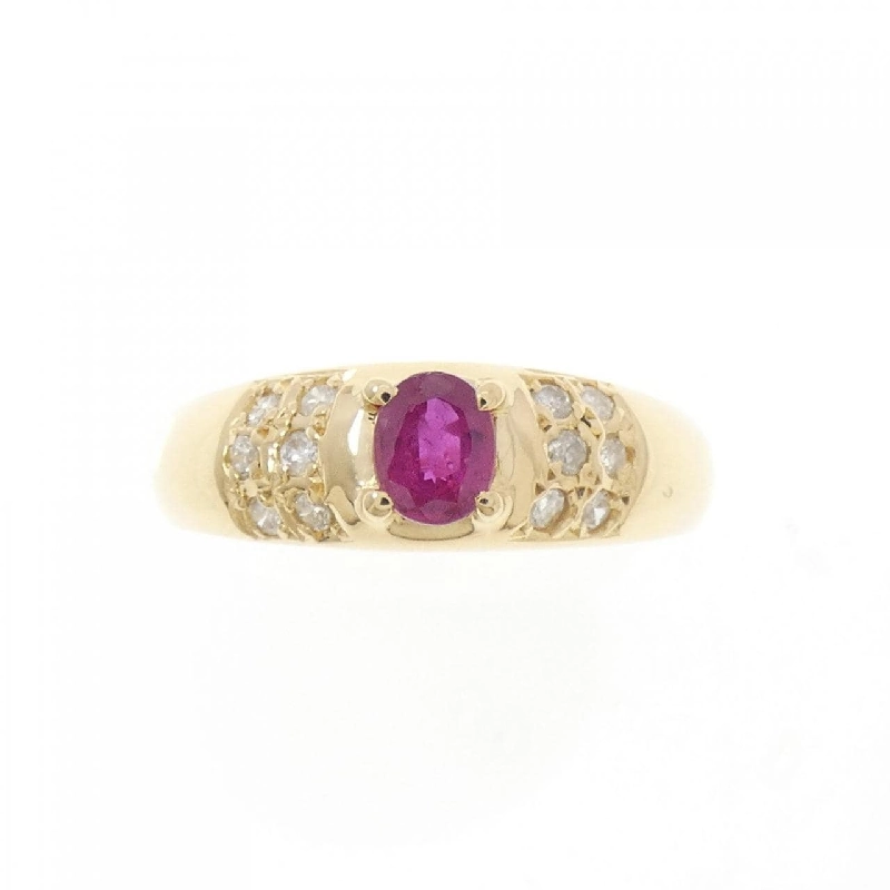 Nhẫn Ruby K18YG - Hàng hiệu Chính hãng 851030