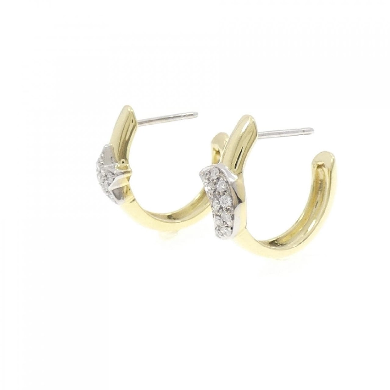 K18YG/K18WG Mặt trăng × Ngôi sao Bông tai Kim cương 0.21CT - Hàng hiệu Chính hãng 870981