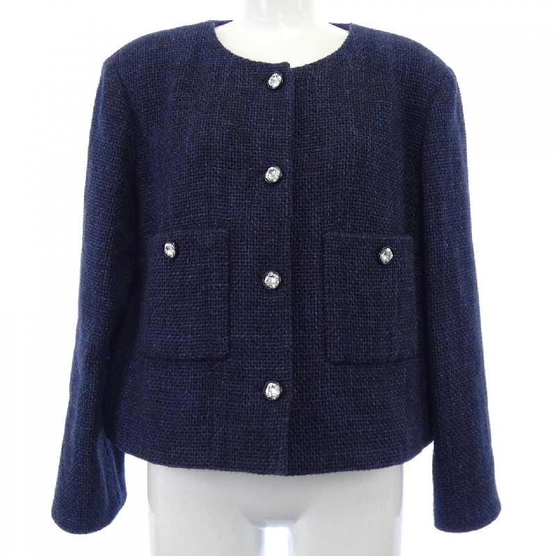 CHANEL P71190V37139 21B Áo khoác không cổ - Hàng hiệu Chính hãng 820848