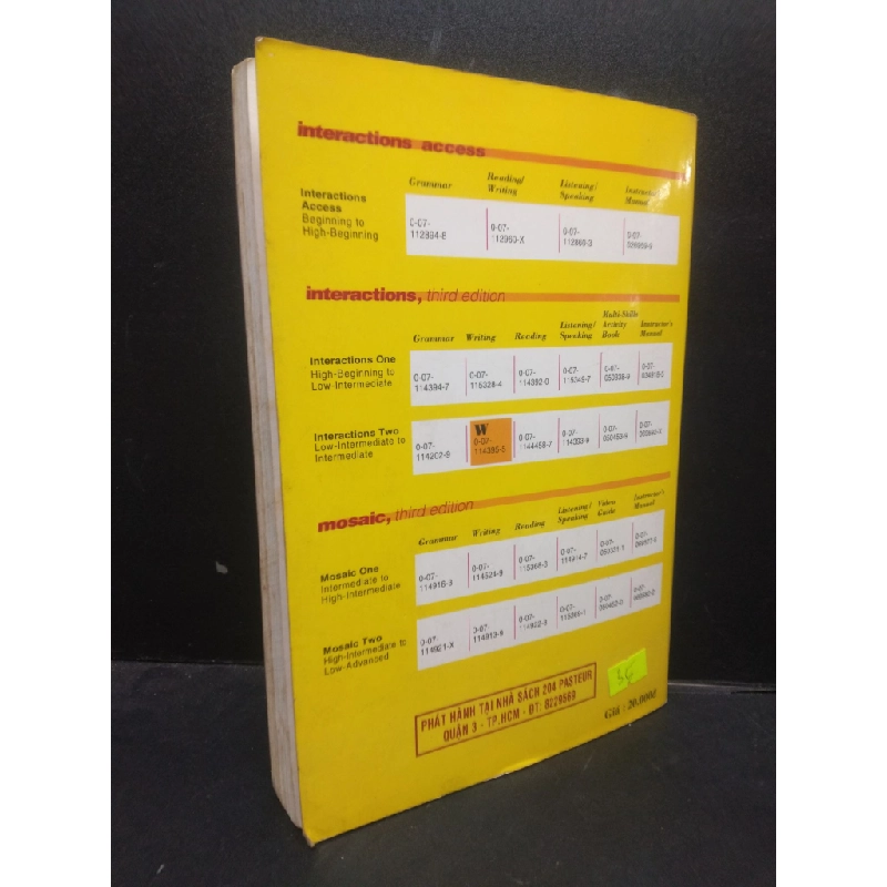 [Phiên Chợ Sách Cũ] A Writing Process book - Interactions two 2001bẩn 2303 418974