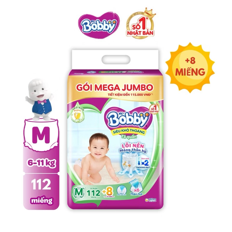 Pass Bỉm Bobby size M  276967