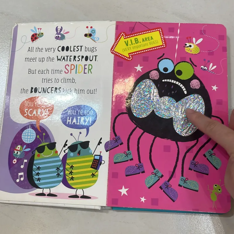 NGOẠI VĂN tiếng anh trẻ em : THE - NOT -so - SCARY HAIRY SPIDER - with touch and feel  1027845