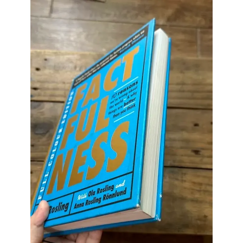 Factfulness - Hans Rosling & Ola Rosling (Bìa cứng khổ to, in màu toàn bộ, giáy láng) 730851