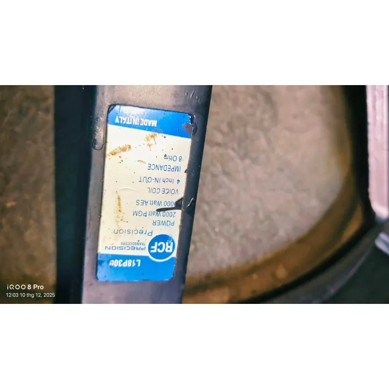 Cặp loa sub hầm vỏ ván é chắc chắn,  đẹp, loa RCF, đang hoạt động tốt  762337