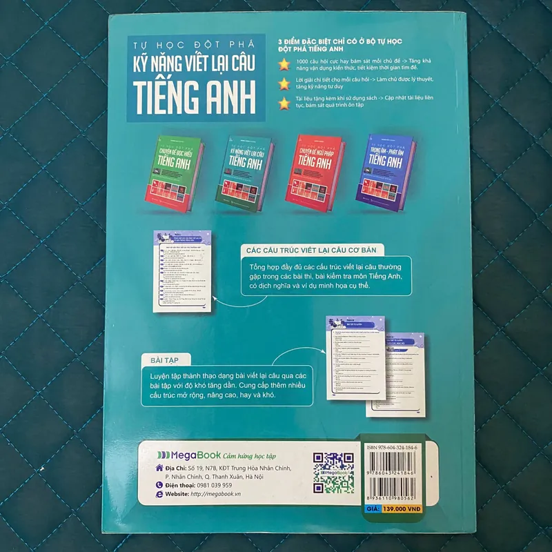 Tự Học Đột Phá - Kĩ Năng Viết Lại Câu Tiếng Anh - Dương Hương#HATRA 674401