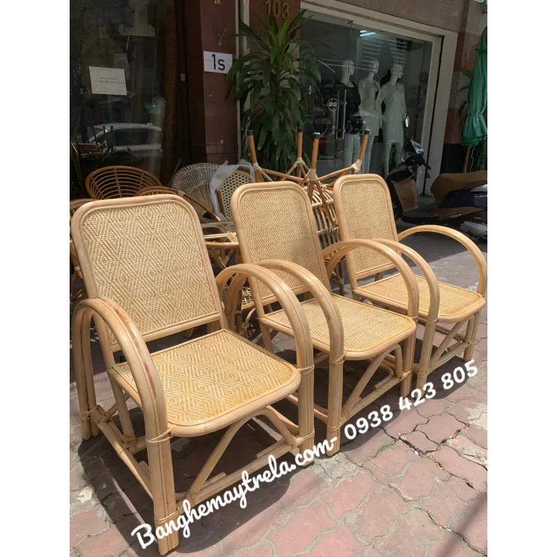 Ghế đơn mây tre đan 703667