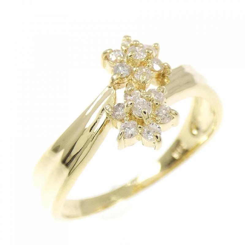 Nhẫn kim cương hoa K18YG 0.19CT - Hàng hiệu Authentic 852939