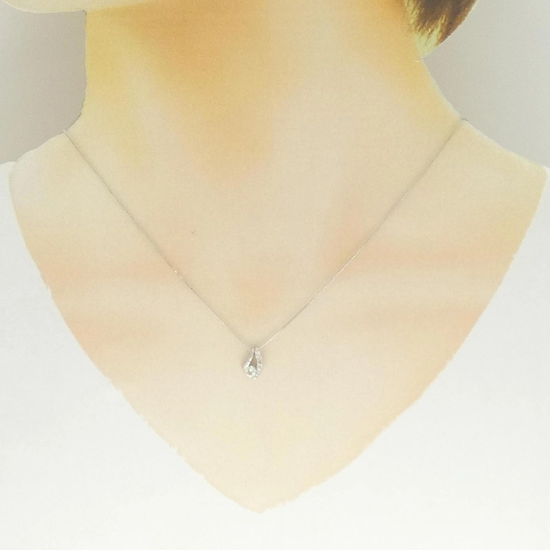 K18WG Dây chuyền kim cương 0.184CT - Hàng hiệu Chính hãng 862066