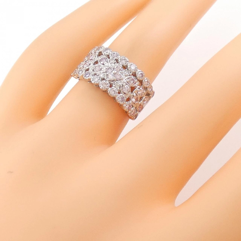 Nhẫn kim cương hồng PT900 0.82CT 670812