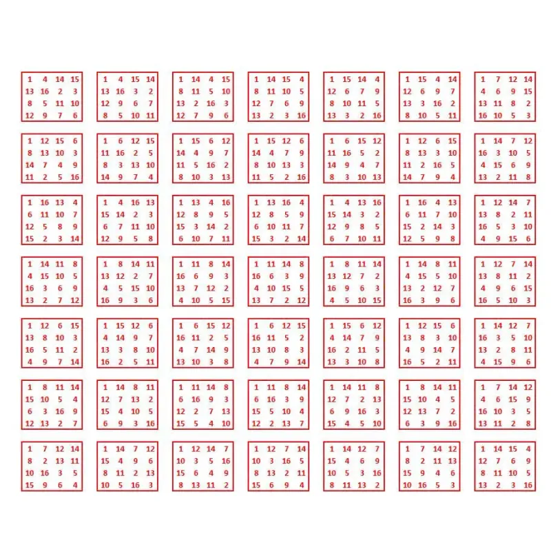 Bảng Ma Trận KAVALA 784 936372