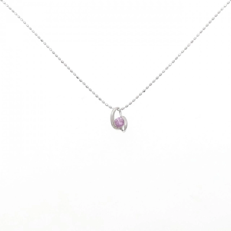 Dây chuyền Sapphire K18WG 0.16CT - Hàng hiệu Chính hãng 860449