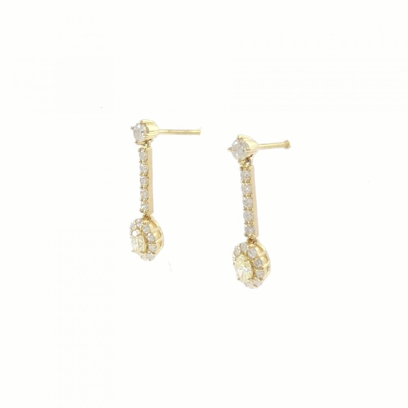 K18YG Bông tai kim cương 0.60CT - Hàng hiệu Chính hãng 871601