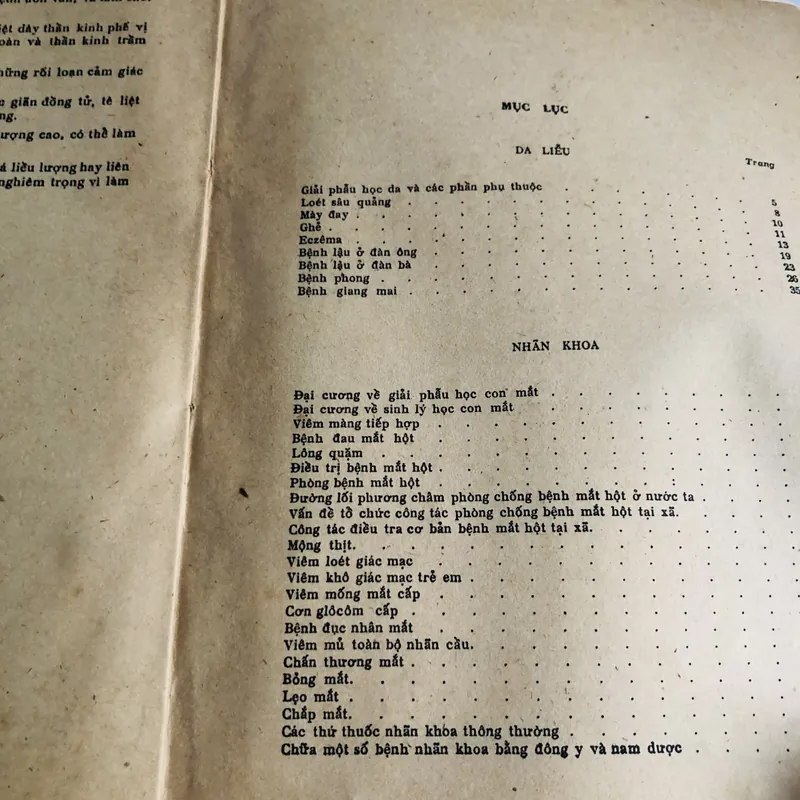 TÀI LIỆU HUẤN LUYỆN Y SĨ - Da liễu, nhãn khoa, răng hàm mặt, tai mũi họng, y học thể  700943