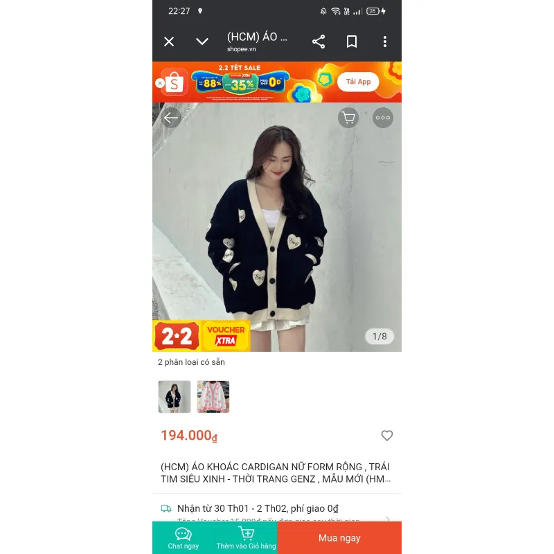 Áo khoác cardigan  786984