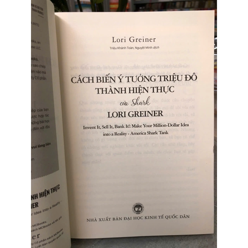 CÁCH BIẾN Ý TƯỞNG TRIỆU ĐÔ THÀNH HIỆN THỰC CỦA SHARK LORI GREINER 451956