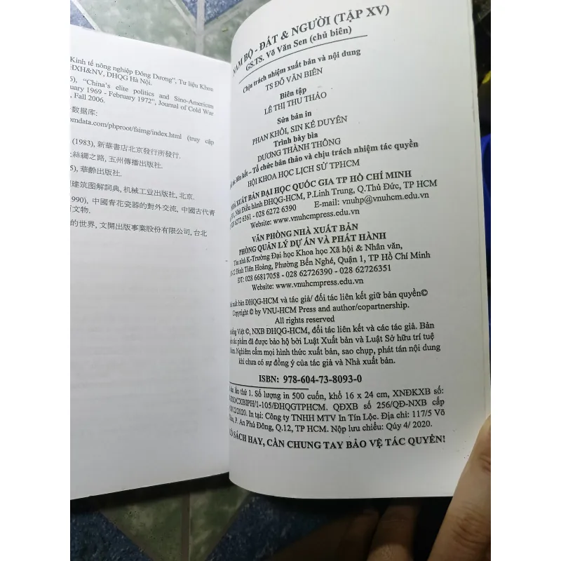 Nam Bộ đất và người ( tập XV) - Võ Văn Sen 993564