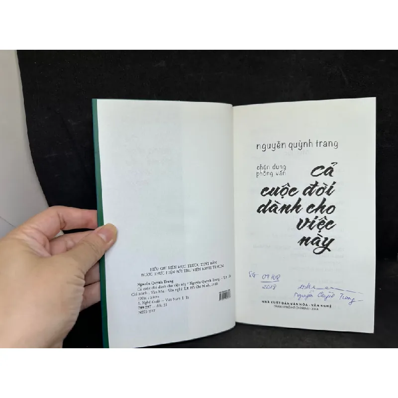 [Phiên Chợ Sách Cũ] Cả Cuộc Đời Dành Cho Việc Này, Nguyễn Quỳnh Trang, 2018 1304 432312