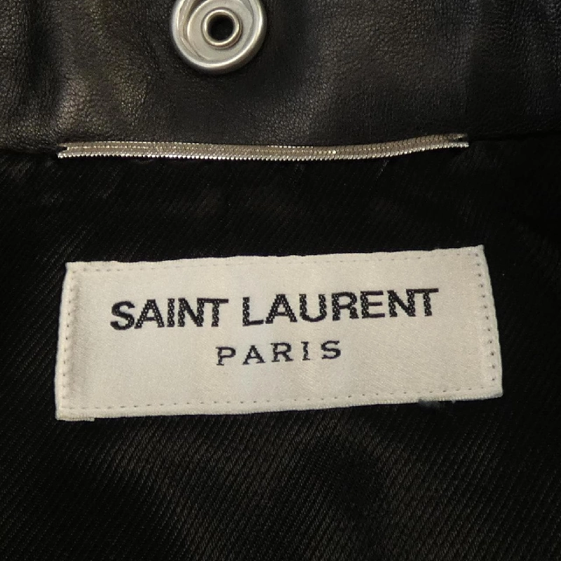 SAINT LAURENT 397290 Y5YA1 Áo khoác da biker - Hàng hiệu Authentic 892738
