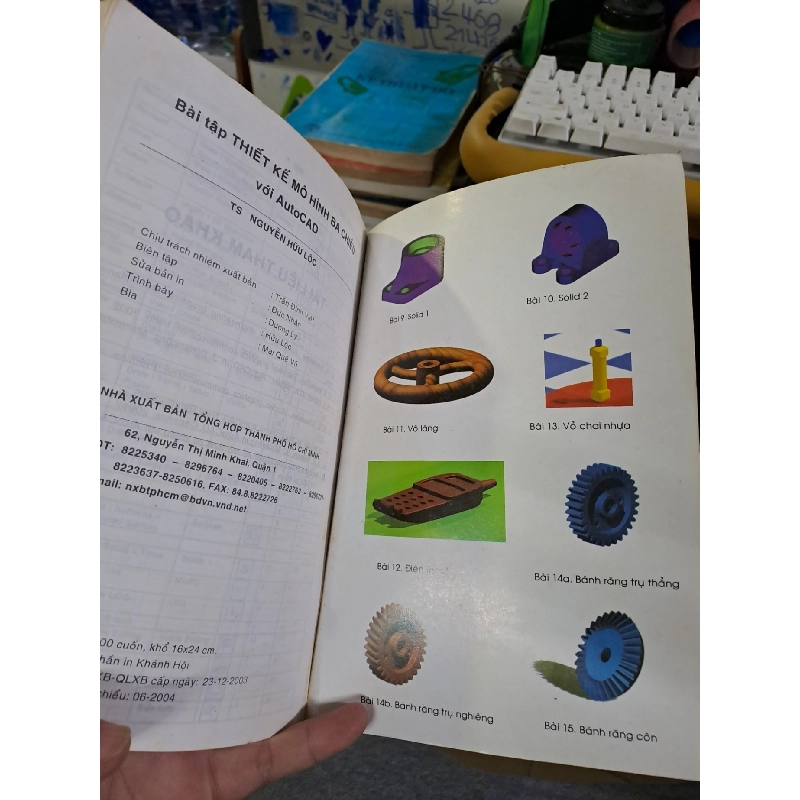 Bài tập thiết kế mô hình ba chiều với autocad TS. Nguyễn Hữu Lộc 2004 mới 80% ố GIÁO TRÌNH, CHUYÊN MÔN HCM1709 919597