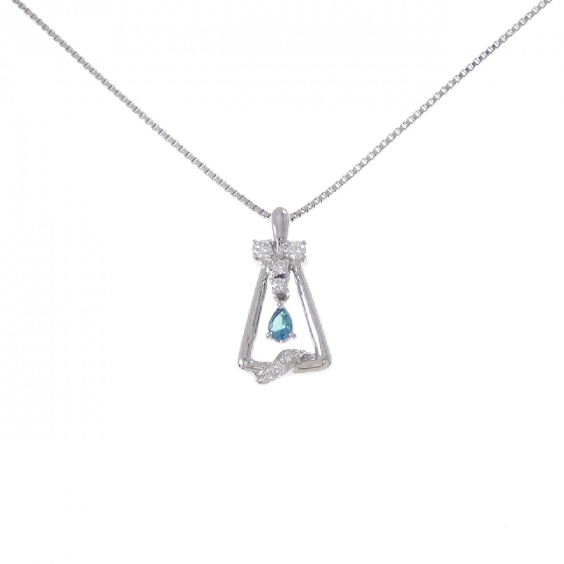 Dây chuyền Paraiba Tourmaline PT900/PT850 0.15CT - Hàng hiệu Chính hãng 859140