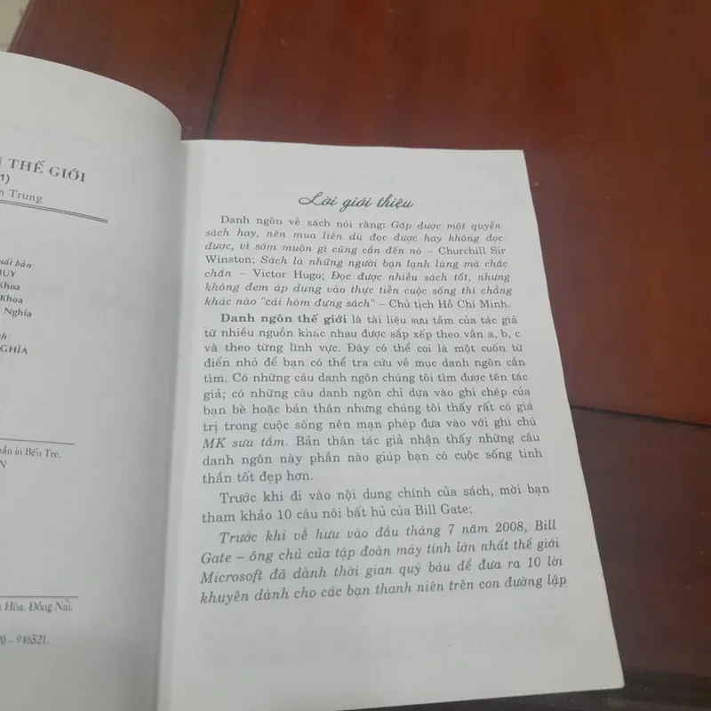 DANH NGÔN THẾ GIỚI, tập 1 (từ A-M) 738128