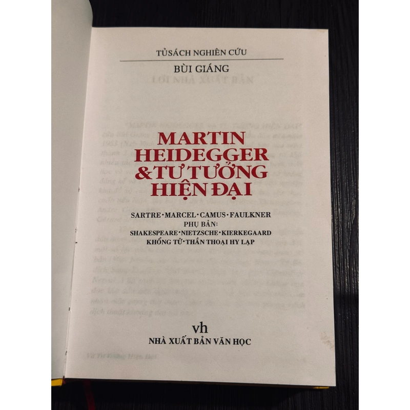 Martin Heidegger & tư tưởng hiện đại - Bùi Giáng 501206