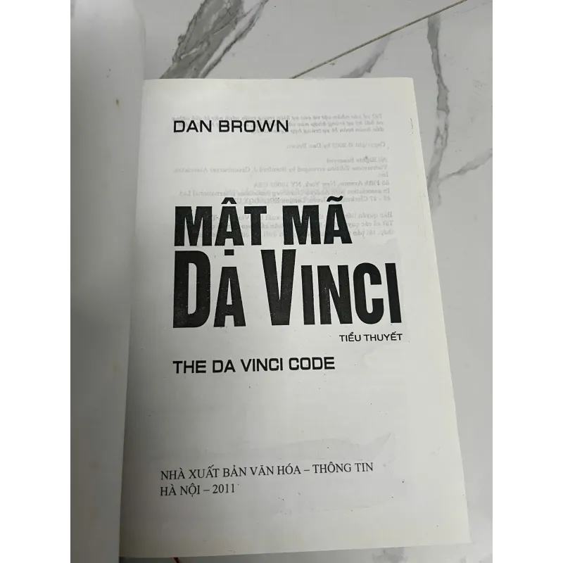 Mật mã Da Vinci - Dan Brown (bản in năm 2011 - không phải bản gốc 2006) 991783