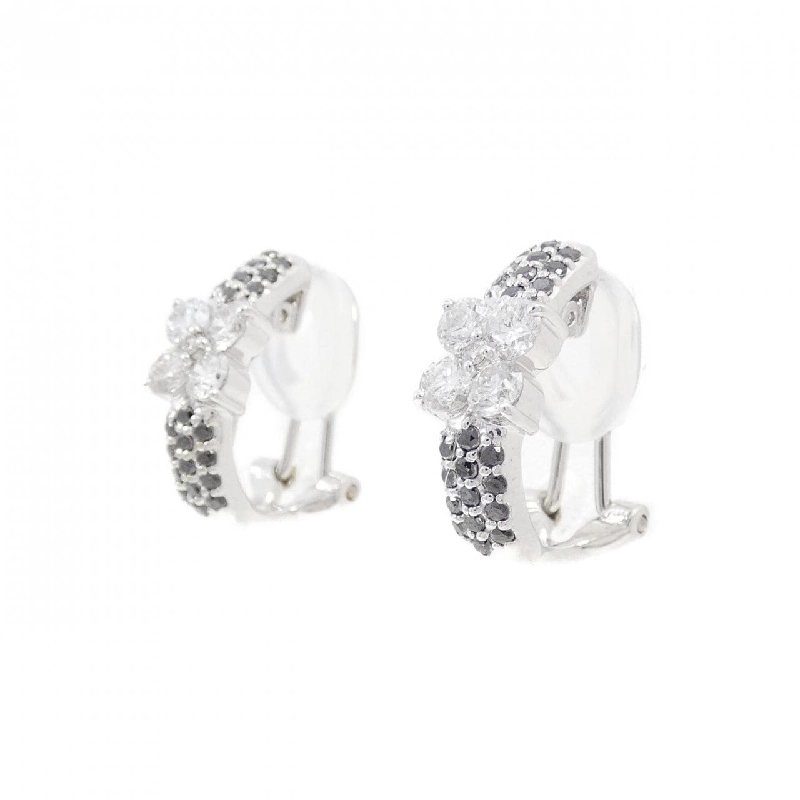 Bông tai/khuyên tai kim cương hoa K18WG 1.08CT 665594