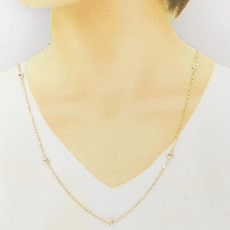 K18YG Dây chuyền kim cương 0.50CT - Hàng hiệu Chính hãng 849071