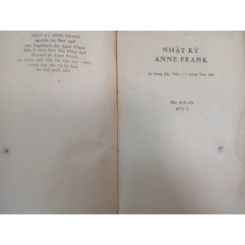 NHẬT KÝ CỦA ANNE FRANK - AN TIÊM 543240