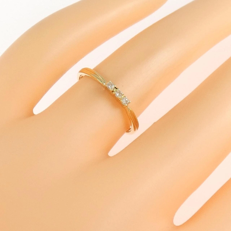 Nhẫn kim cương K18YG 0.05CT 668385