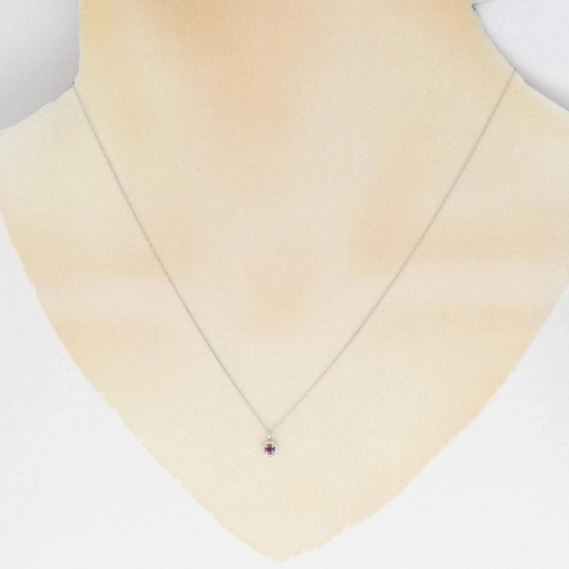 Dây chuyền ruby PT900 0.04CT - Hàng hiệu Authentic 861503