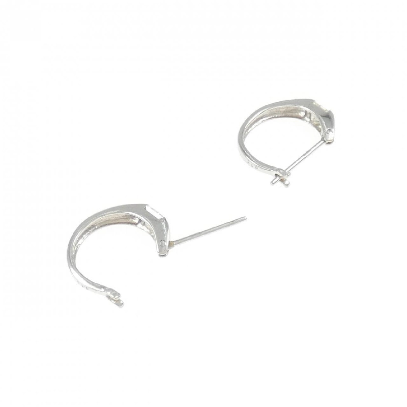 K18WG Bông tai kim cương dạng vòng 0.30CT - Hàng hiệu Authentic 868502