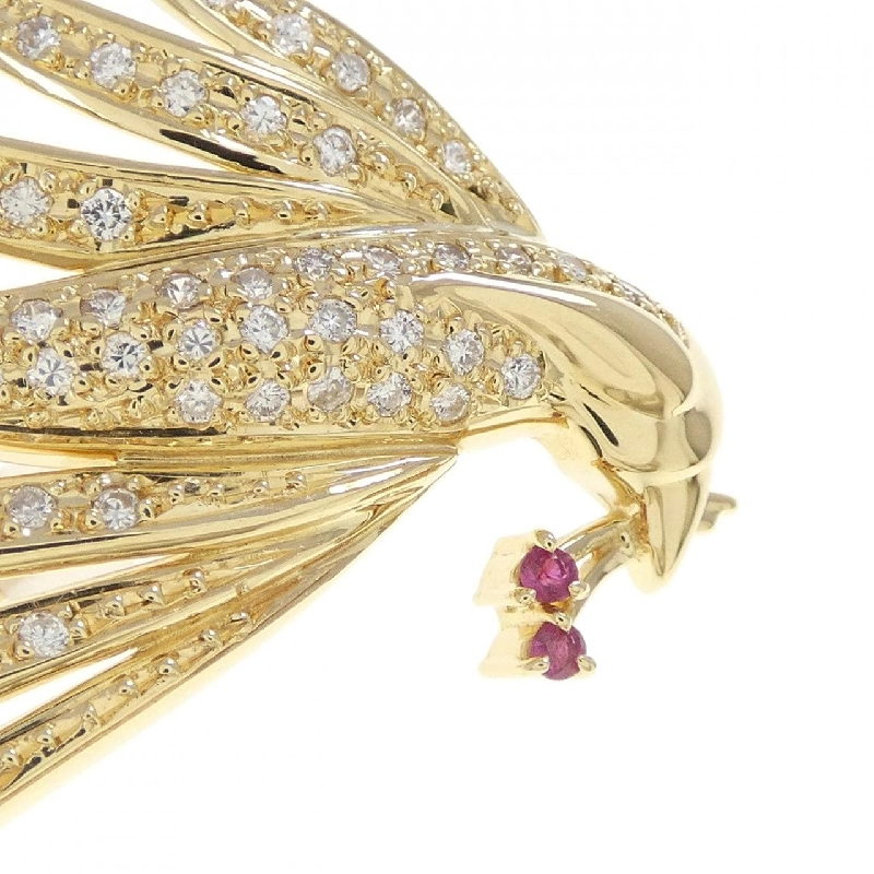 K18YG Ruby Brooch - Hàng hiệu Authentic 869602