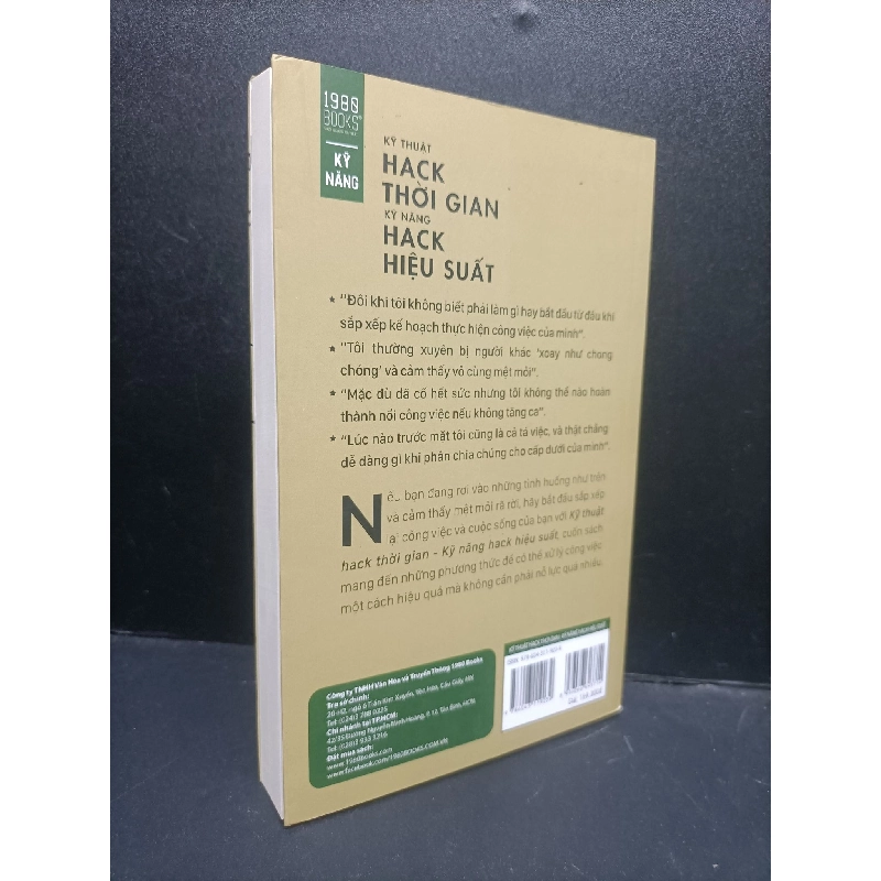 Kỹ thuật hack thời gian kỹ năng hack hiệu suất mới 80% bẩn bìa 2022 HCM2105 Kosuke Hada SÁCH KỸ NĂNG 914449