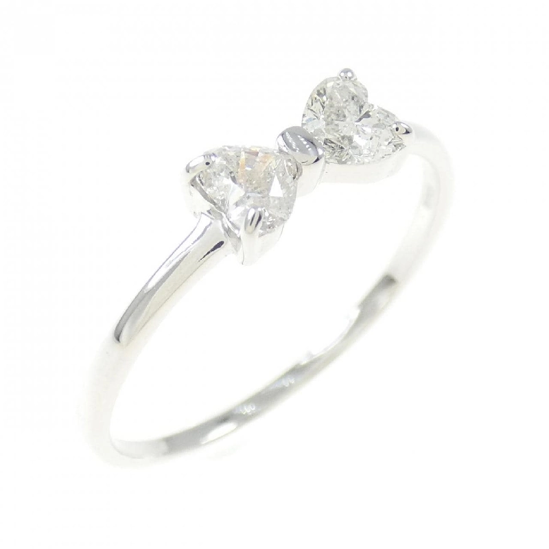 Nhẫn kim cương K18WG hình ruy băng 0.36CT 667875