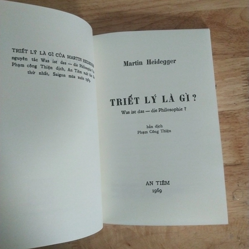 Triết lý là gì ? - Heidegger 546319