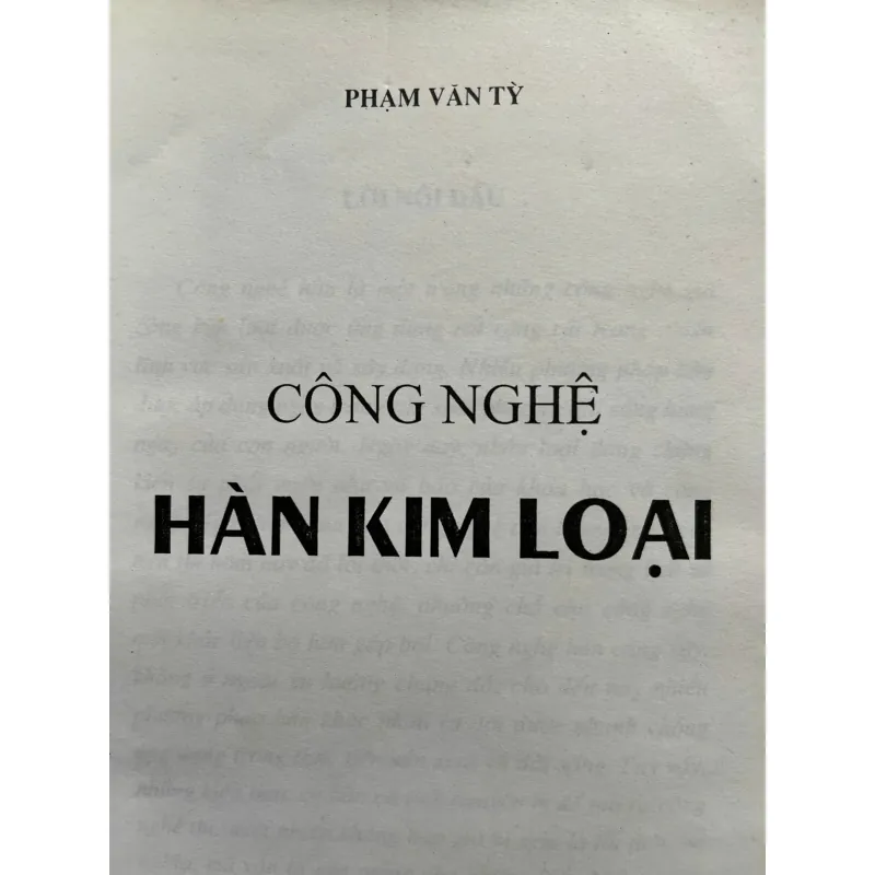 CÔNG NGHỆ HÀN KIM LOẠI 702518