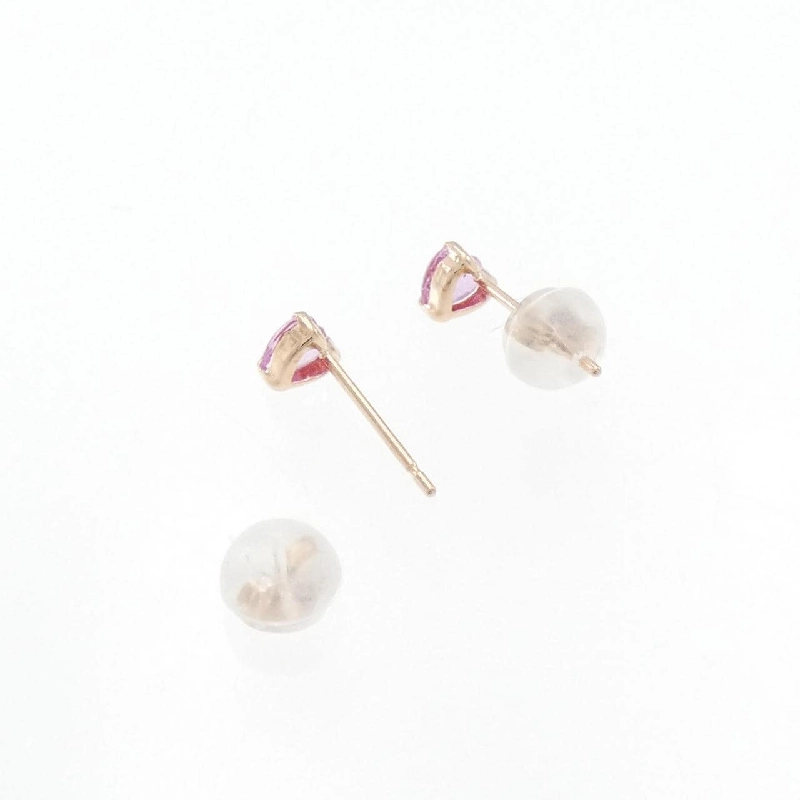 K18PG Bông tai hình trái tim Sapphire 0.40CT - Hàng hiệu Chính hãng 877257