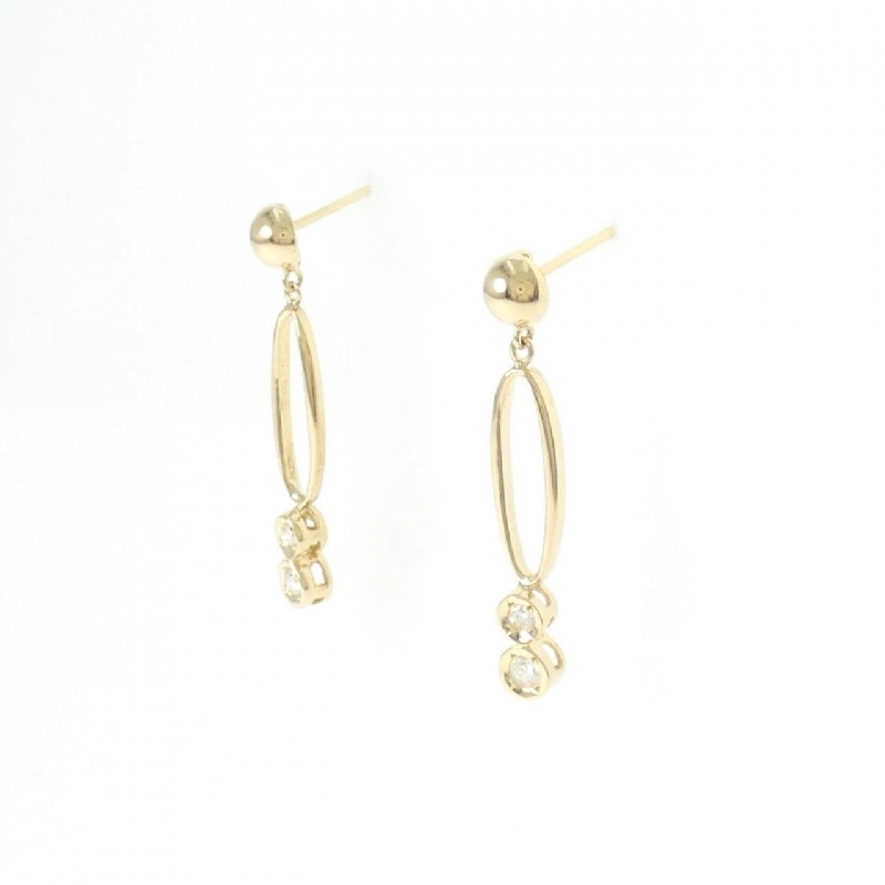 K18YG Bông tai kim cương 0.10CT - Hàng hiệu Chính hãng 867647